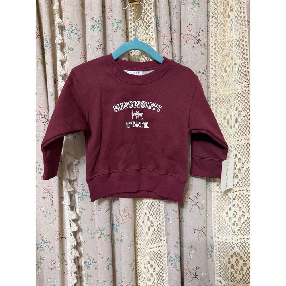 NWT Mississippi State Bulldogs Baby Sweatshirt 6 Months Maroon College Kids